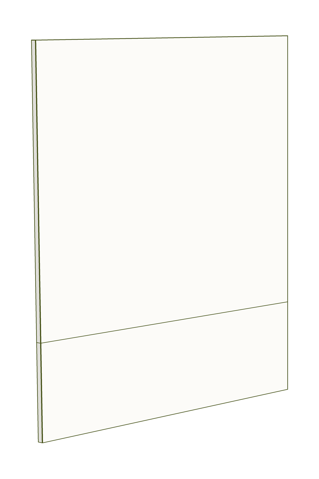 1 Door/1 Drawer Panel 450mm
