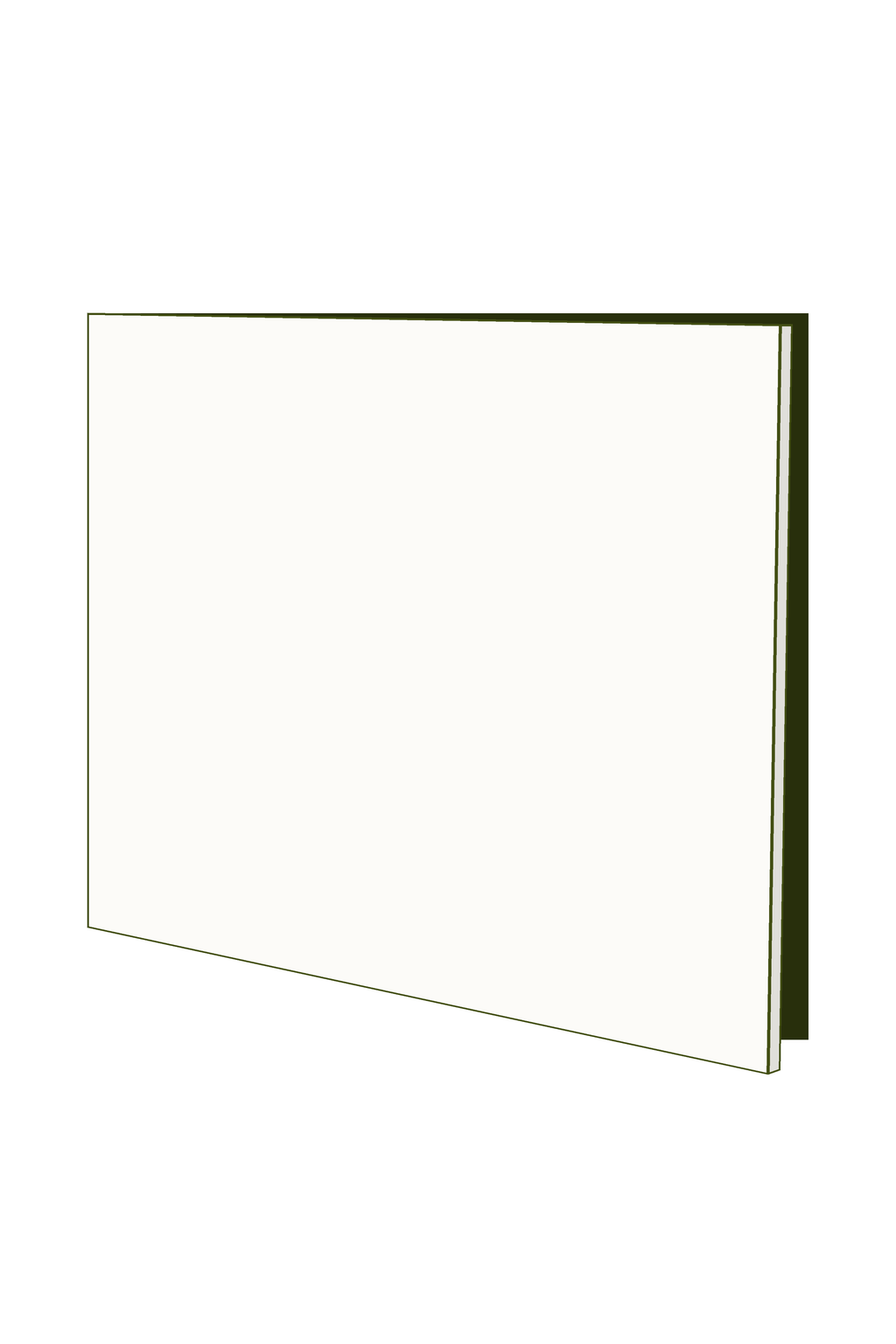 Door 40w x 43h Handle Free - Left Hinged