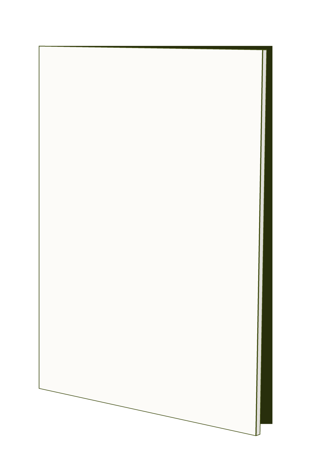 Door 60w x 103h Handle Free - Left Hinged