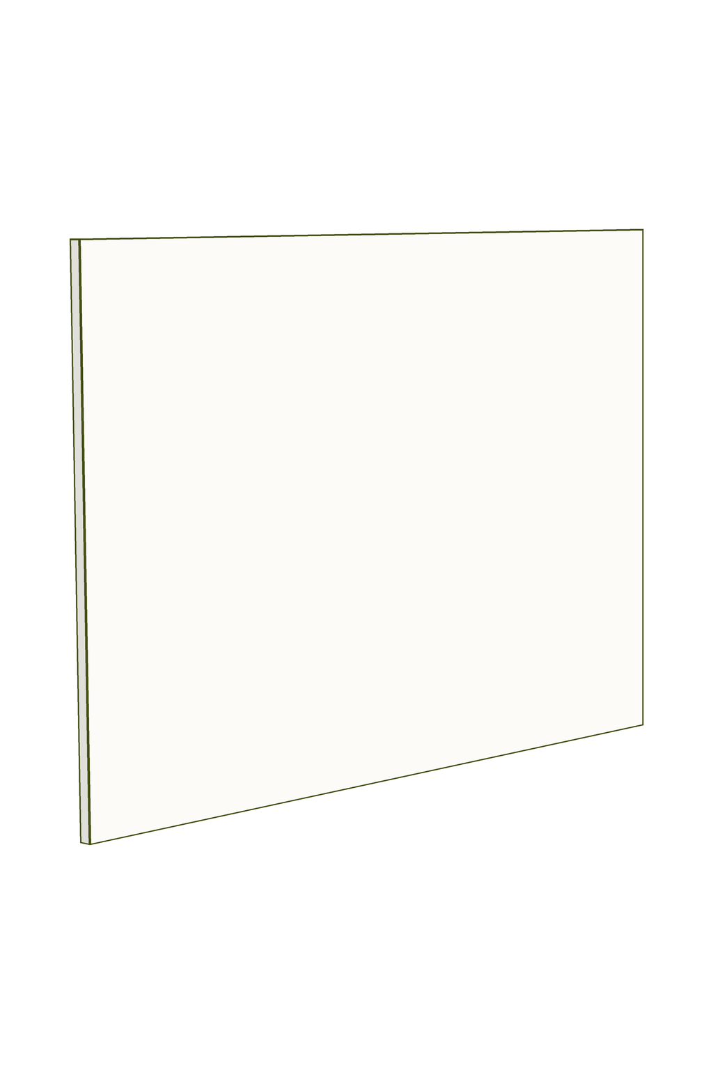 Panel 40w x 43h Handle Free (single sided)