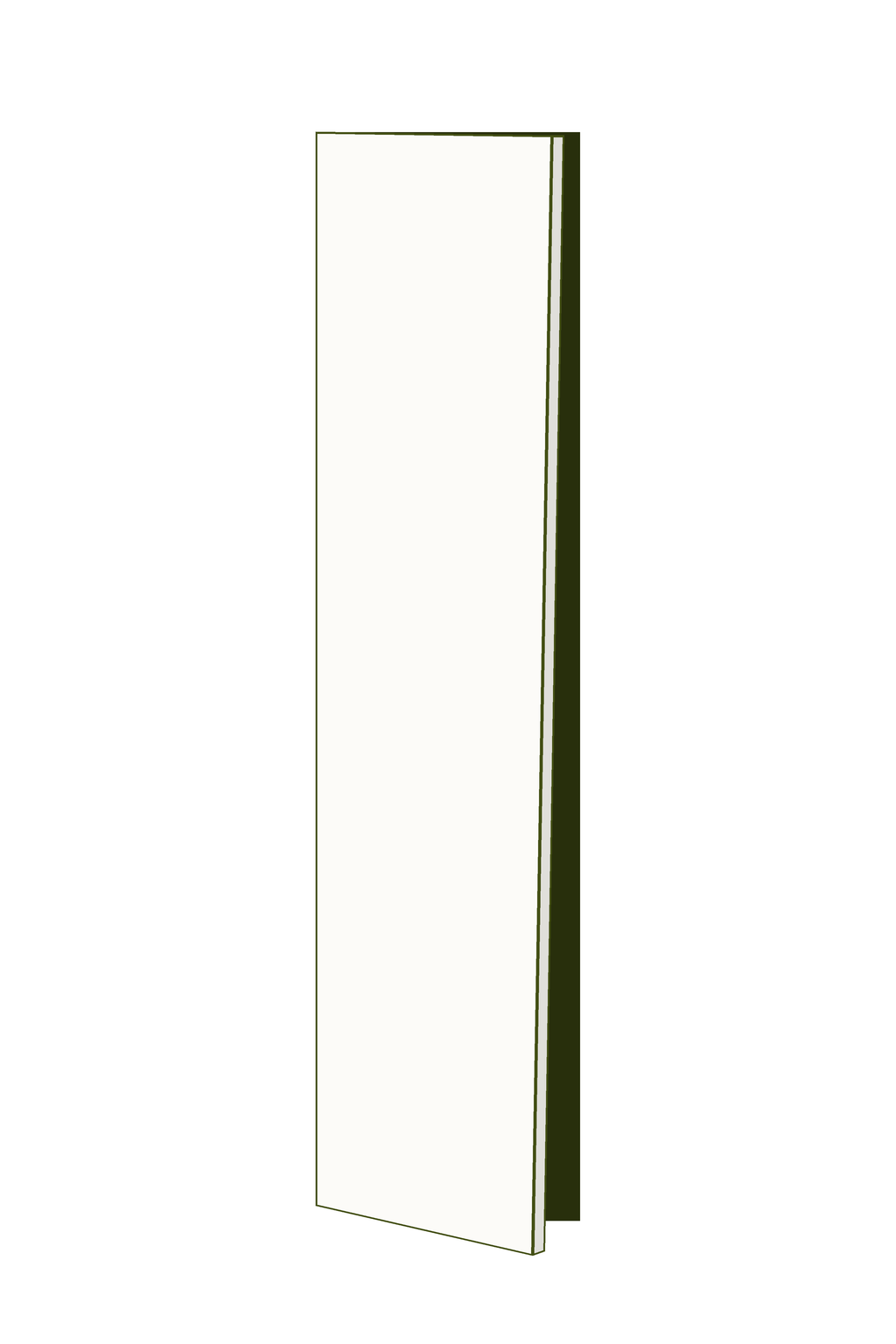 Wardrobe Door 50w x 236h - Left Hinged
