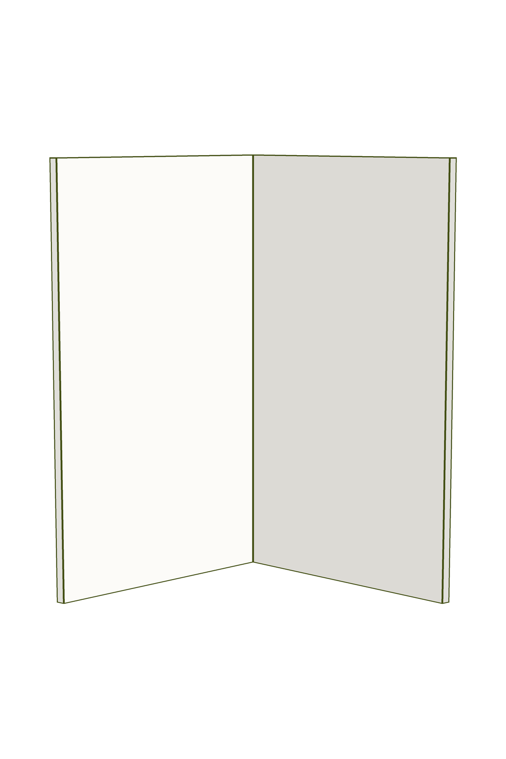 Corner Base Cabinet Doors (2 pack)