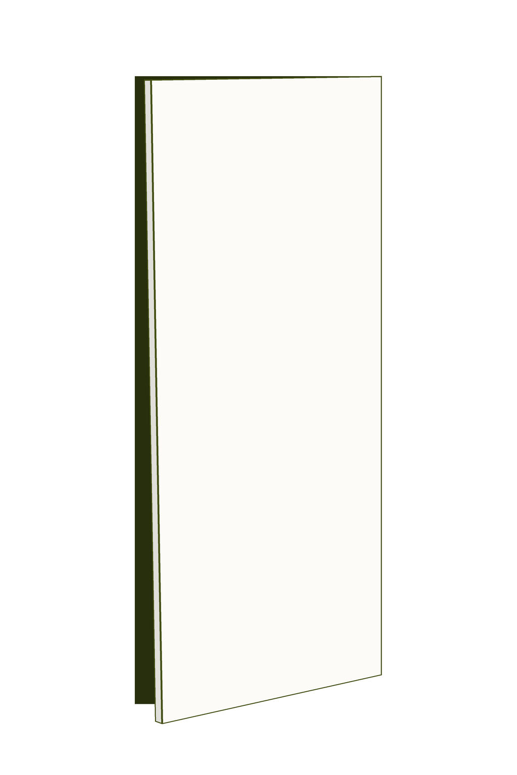 Door 30w x 83h Handle Free - Right Hinged