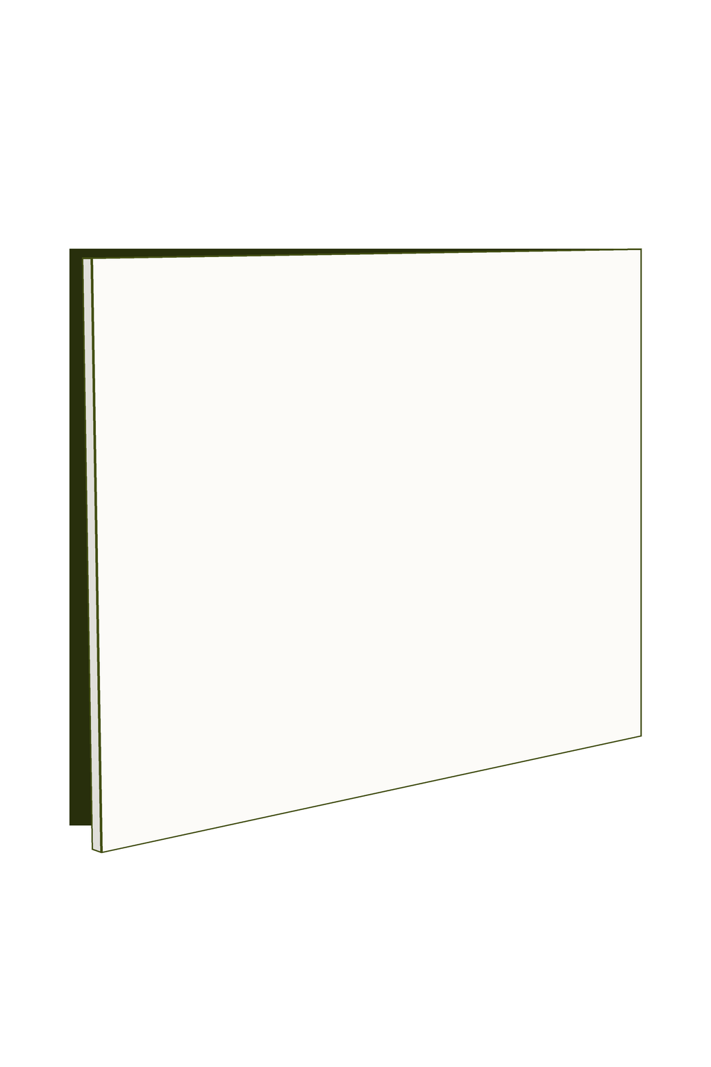 Door 40w x 43h Handle Free - Right Hinged