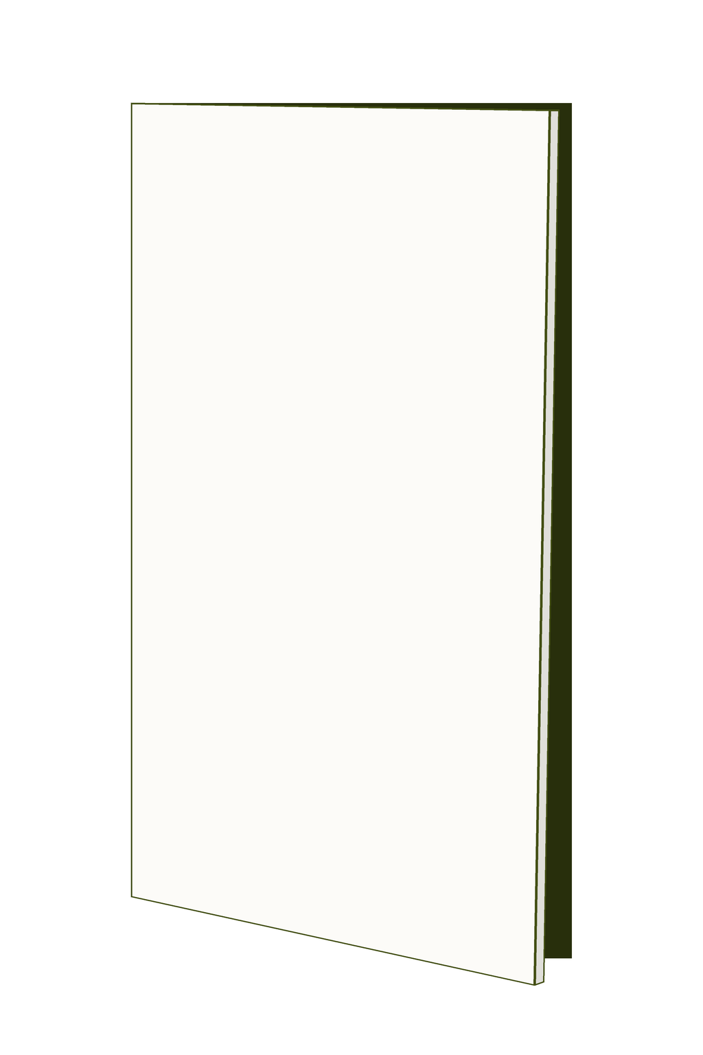 Door 40w x 83h Handle Free - Left Hinged