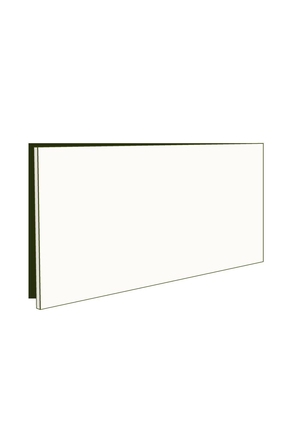 Door 60w x 43h Handle Free - Right Hinged