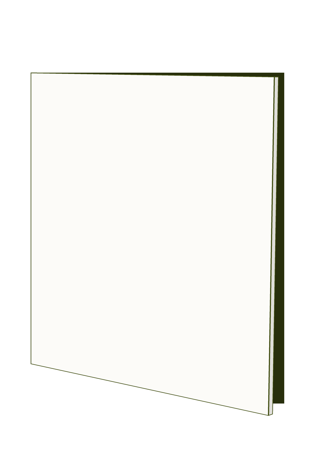 Door 60w x 83h Handle Free - Left Hinged