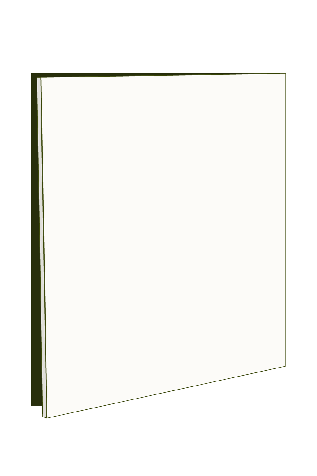 Door 60w x 83h Handle Free - Right Hinged