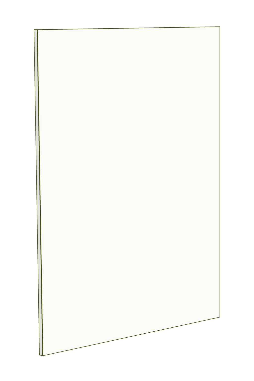 Door Deep Wall End Panel for Handle Free Doors (Flat Profile)