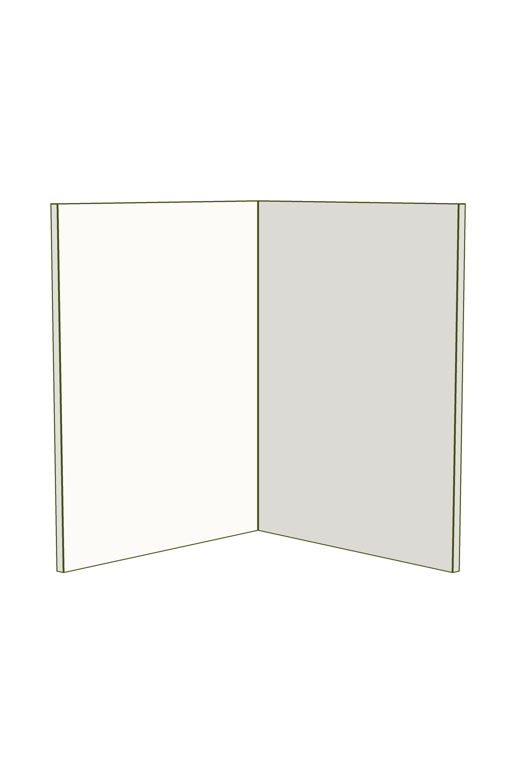 Medium Rangehood Cabinet Doors 600mm (2 pack)
