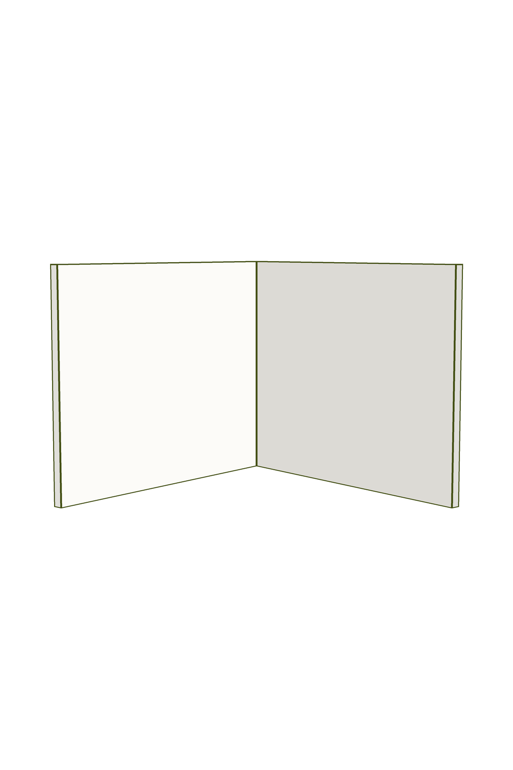 Medium Rangehood Cabinet Doors 900mm (2 pack)