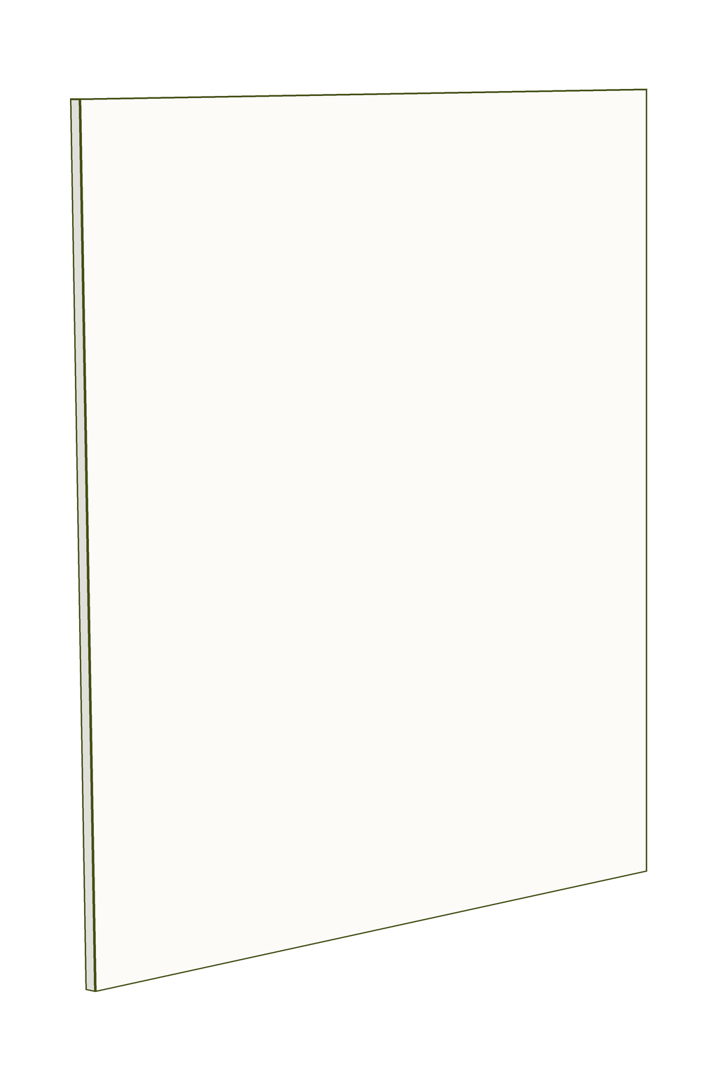 Panel 40w x 63h Handle Free (single sided)