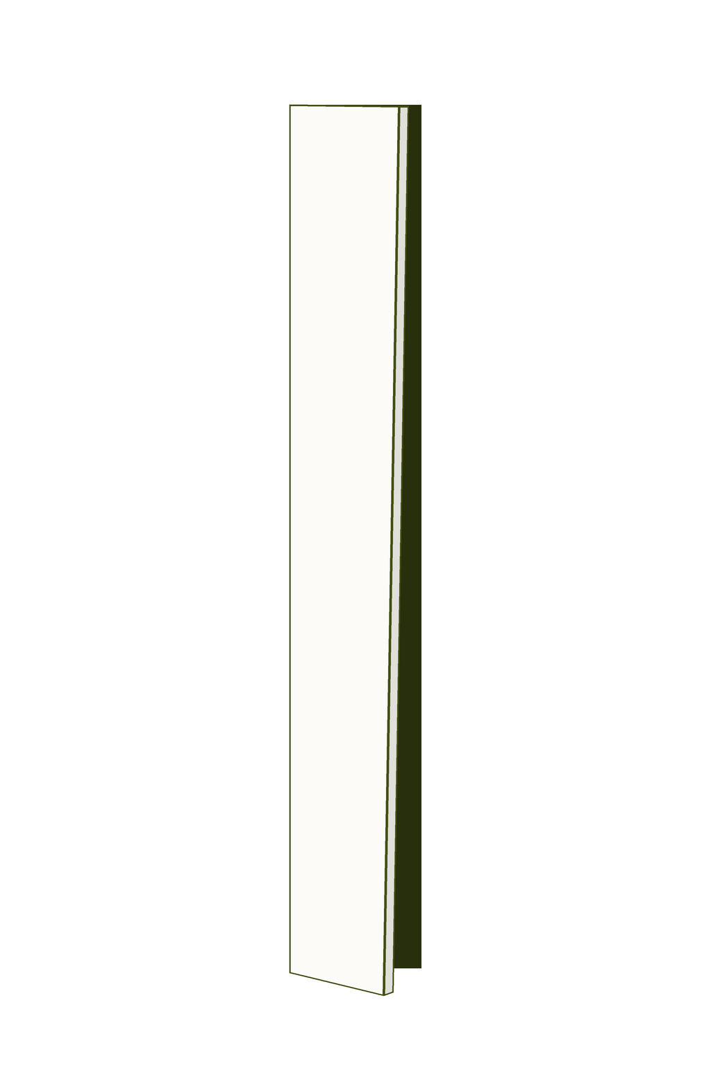 Wardrobe Door 25w x 201h - Left Hinged