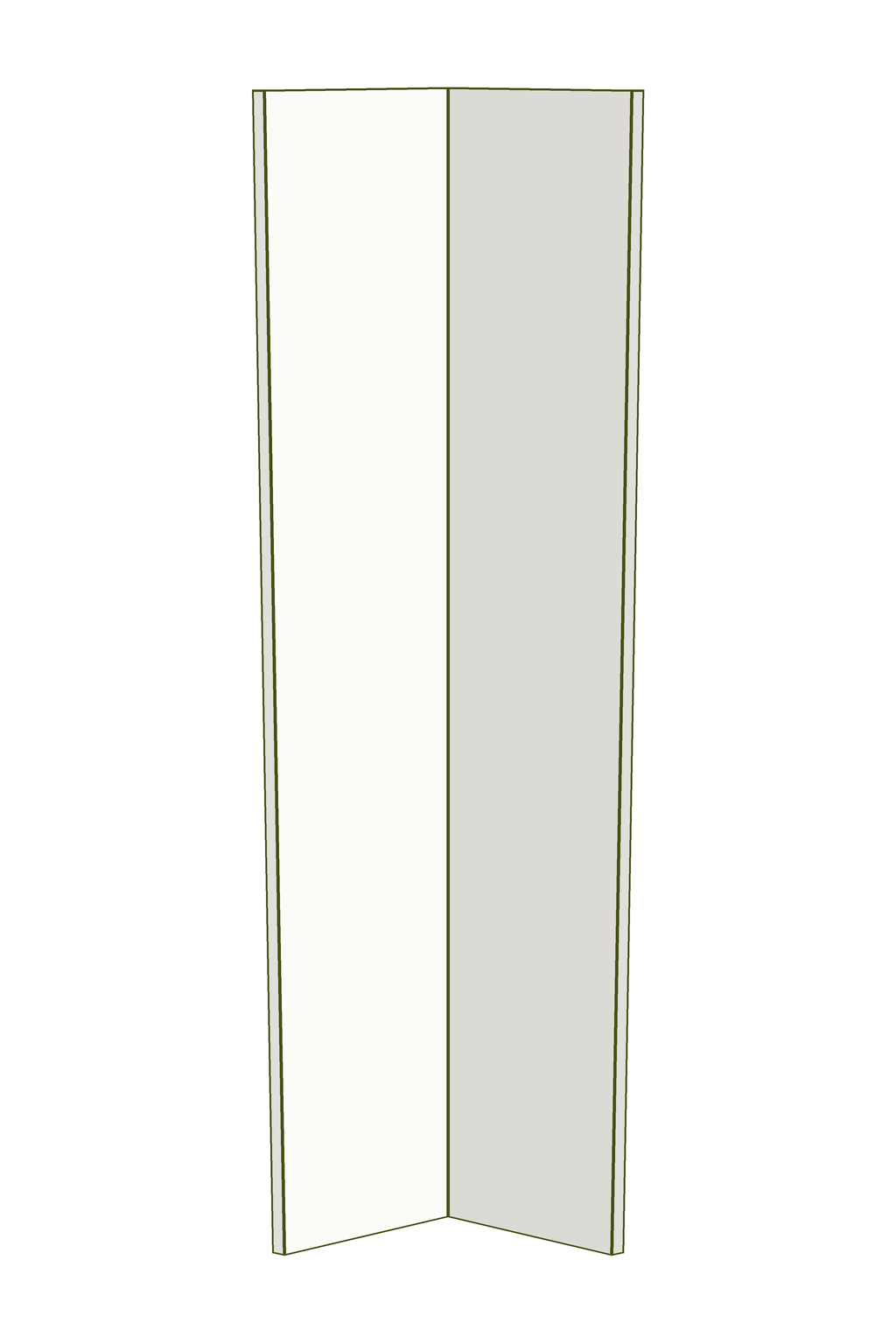 Wardrobe Door 37w x 236h (2 pack) - Left Hinged