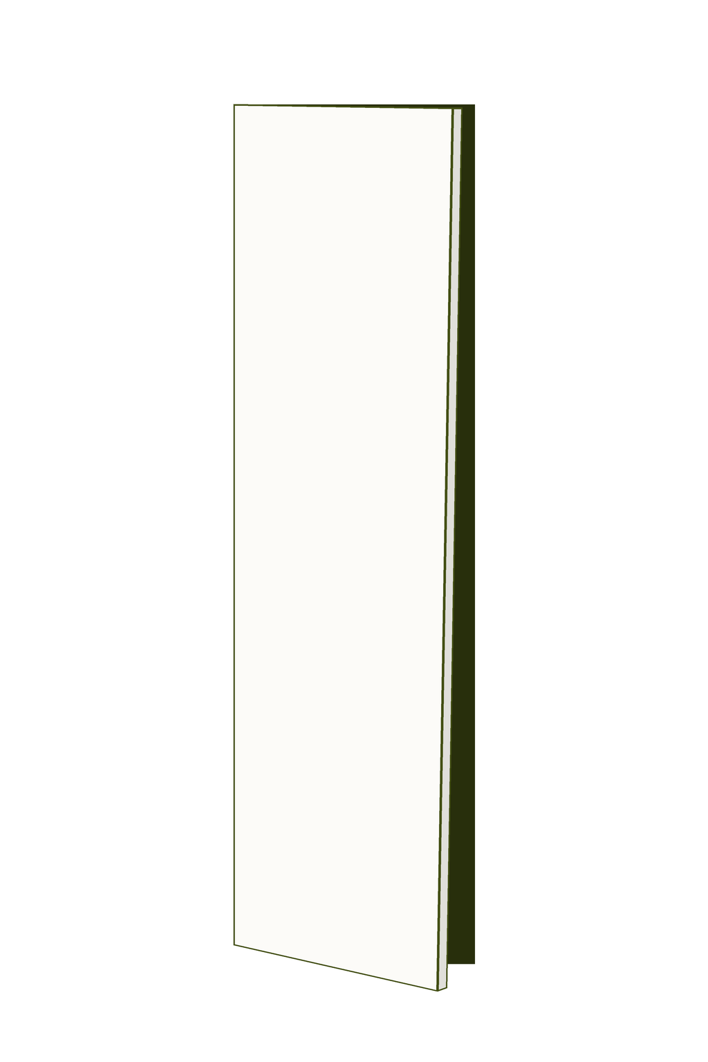Wardrobe Door 50w x 201h - Left Hinged