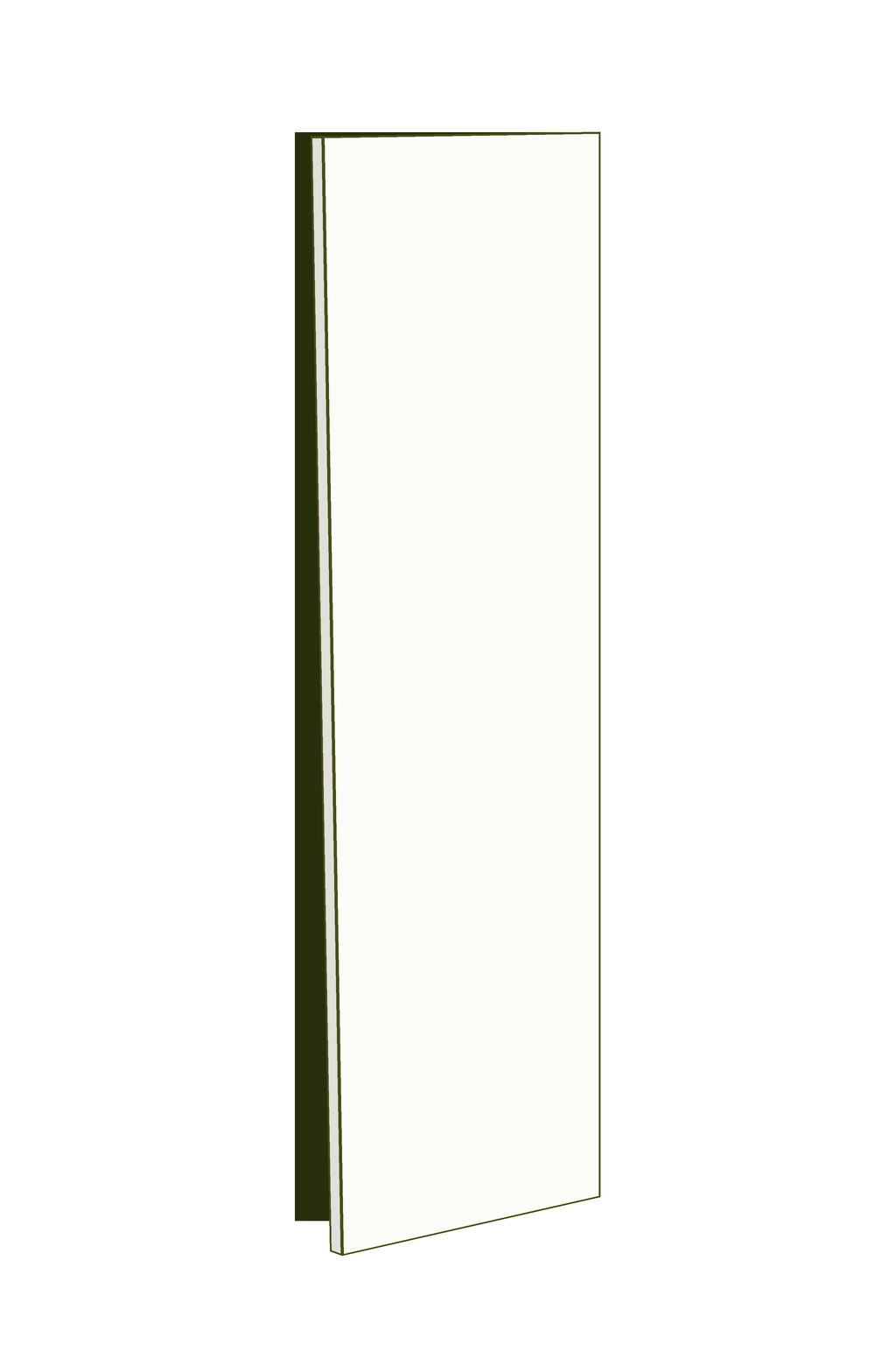 Wardrobe Door 50w x 201h - Right Hinged