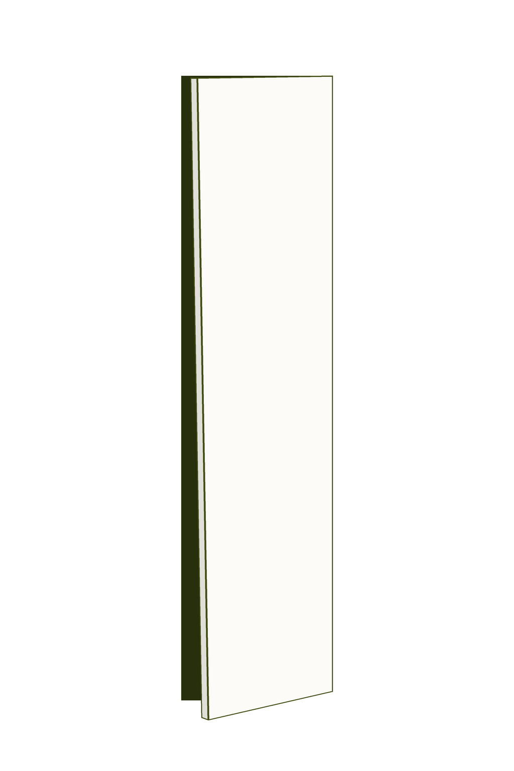 Wardrobe Door 50w x 236h - Right Hinged